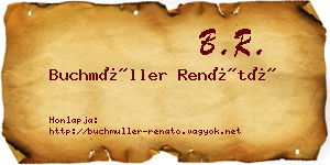 Buchmüller Renátó névjegykártya